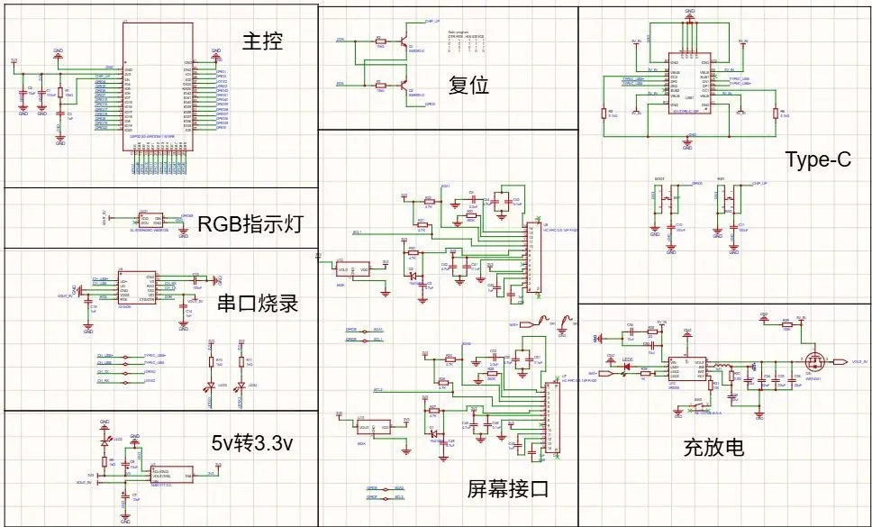 Circuit schematic of the helmet system